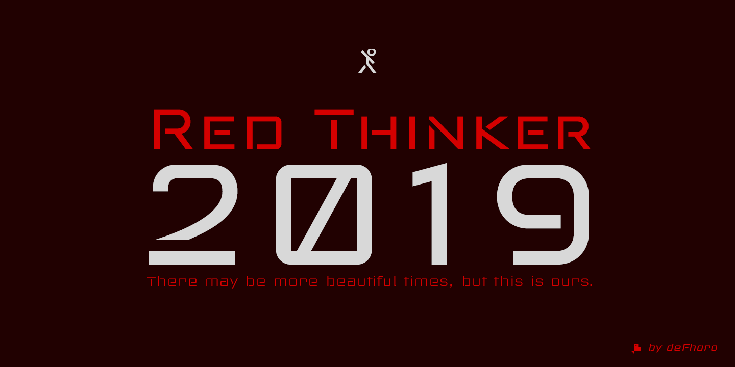 Przykład czcionki Red Thinker Light Italic